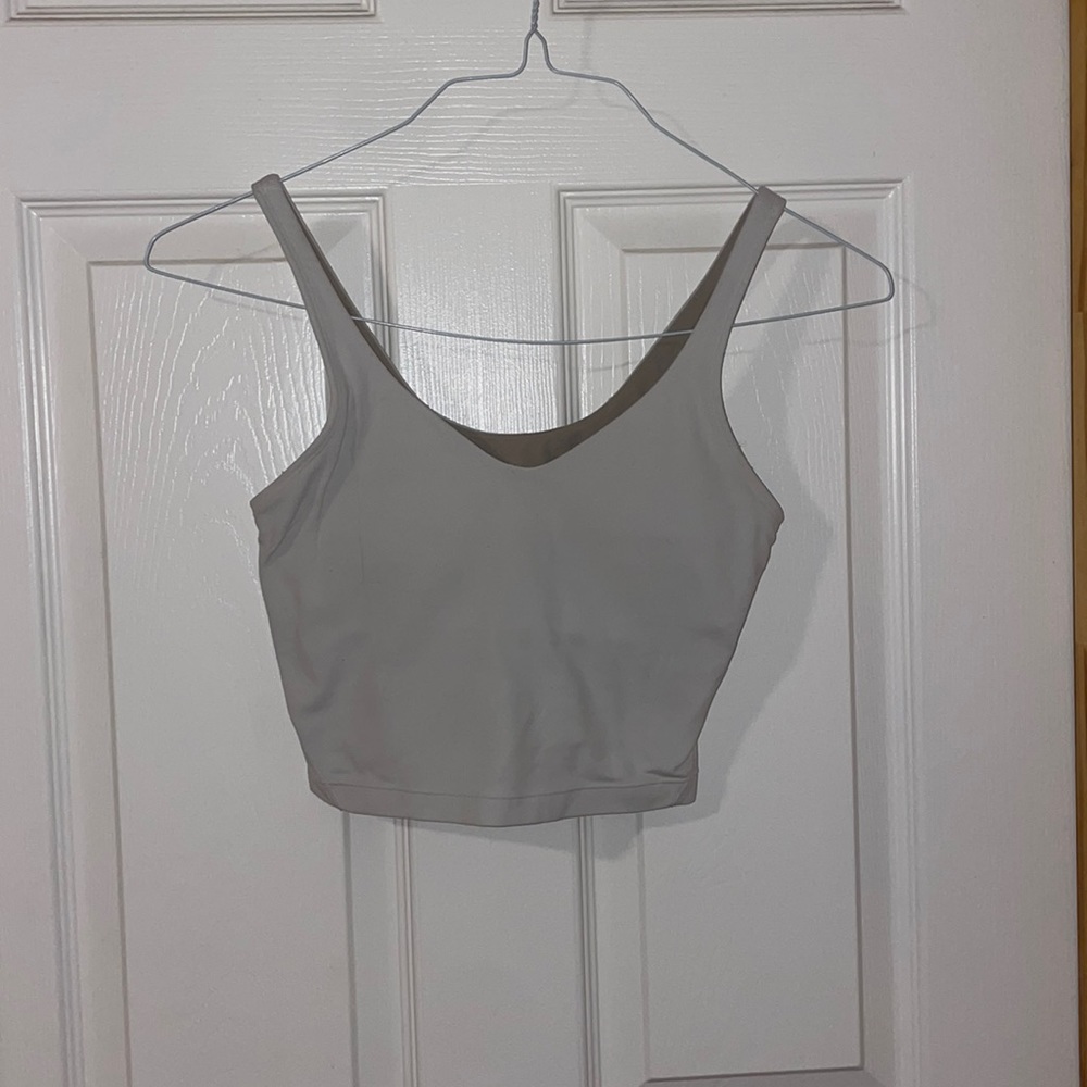 White lululemon align tank top